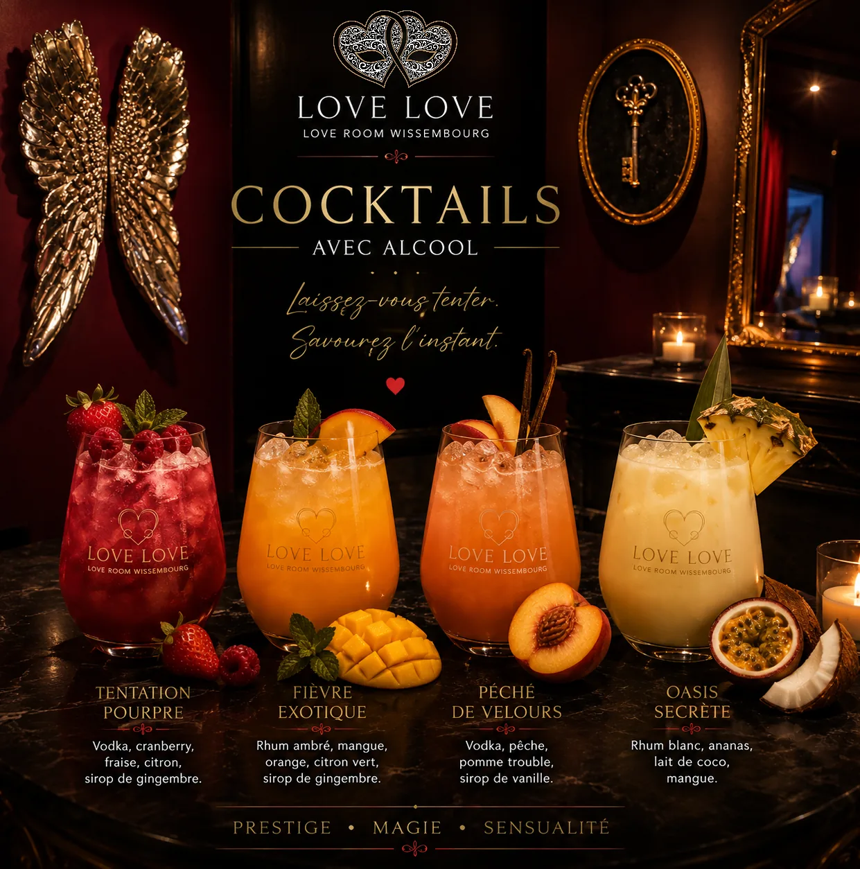 Cocktails avec alcool