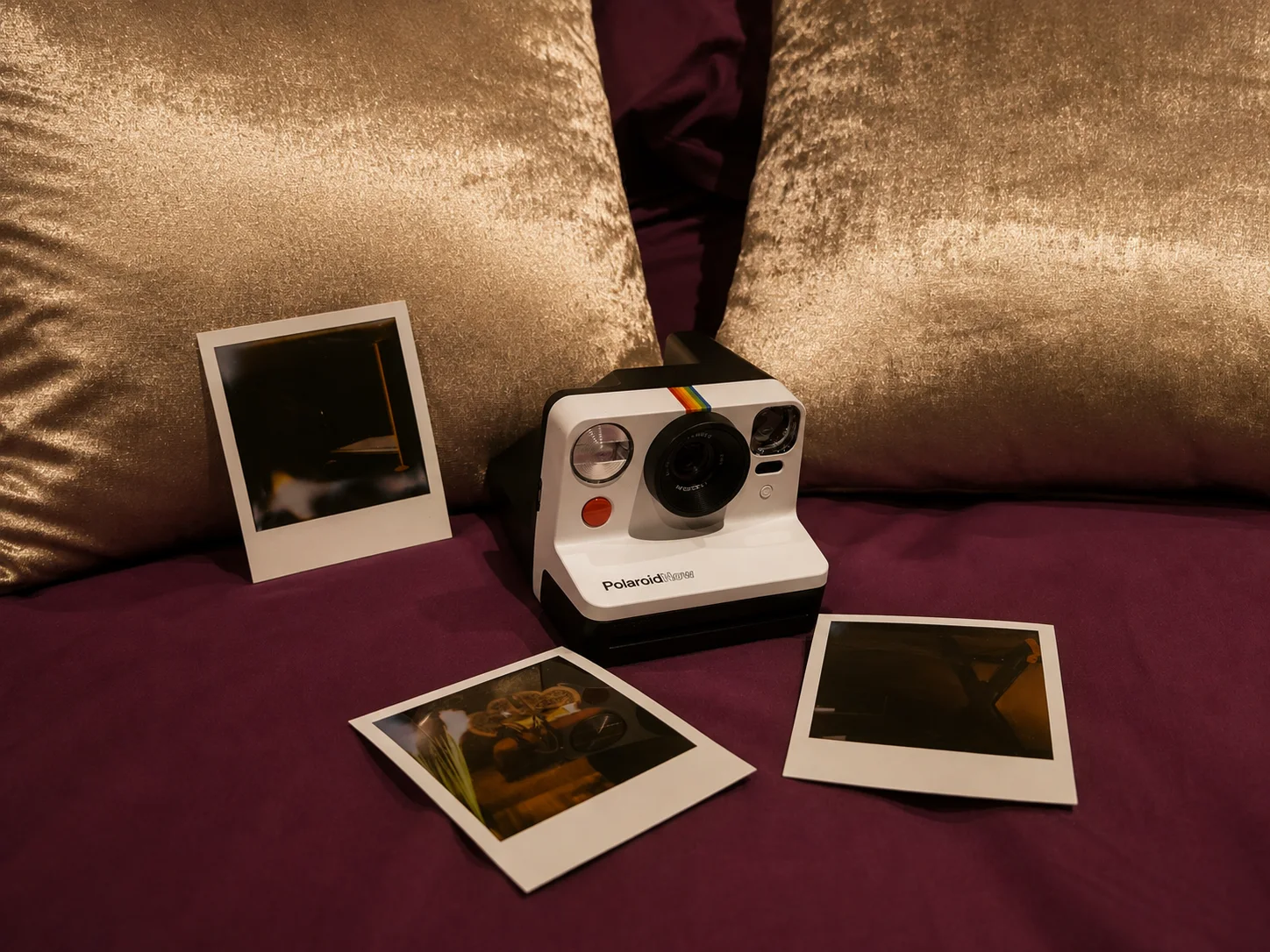Appareil photo instantan&eacute; et souvenirs Polaroid dans la Love Room Love Love