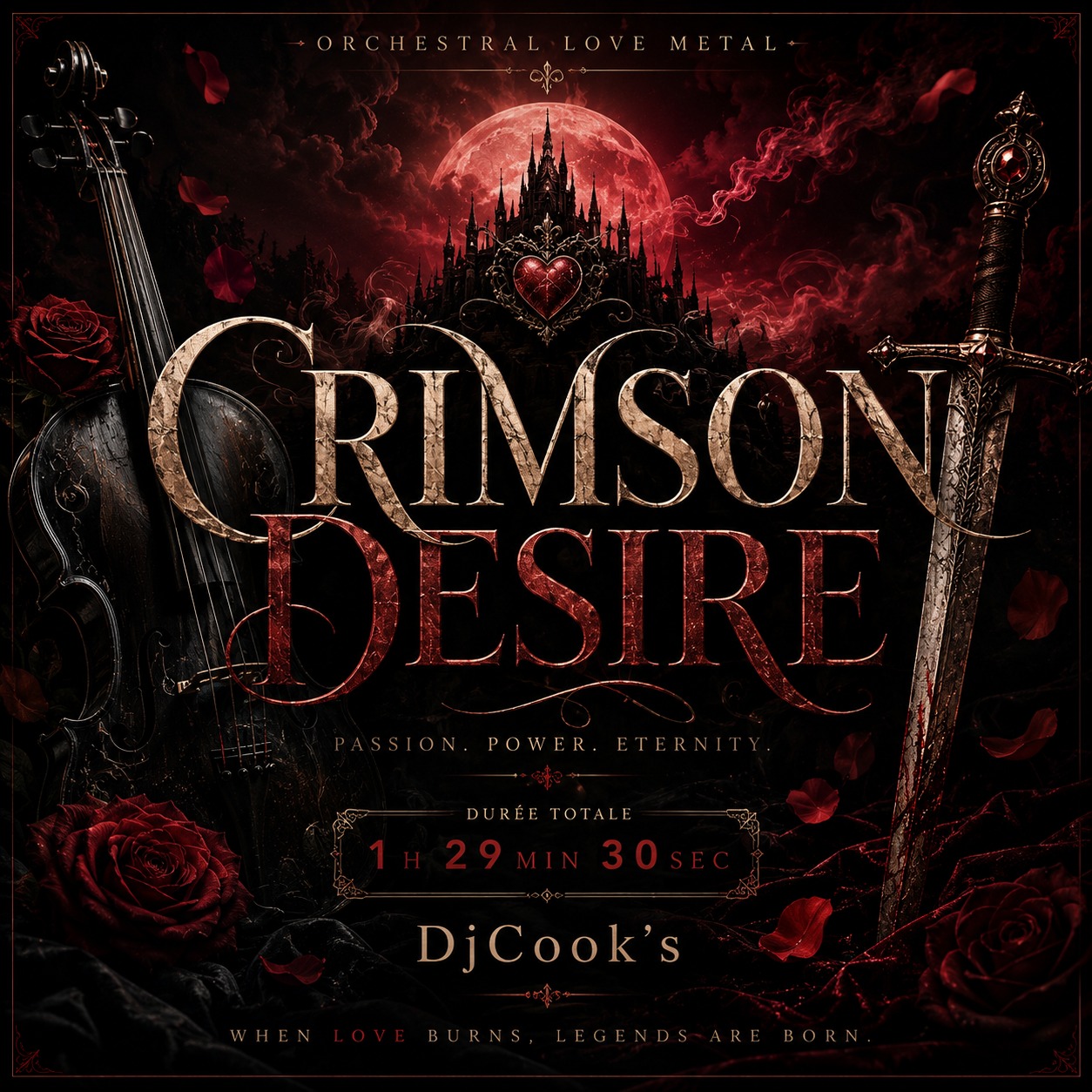 Crimson Desire [Orchestral Love Metal - Anglais]